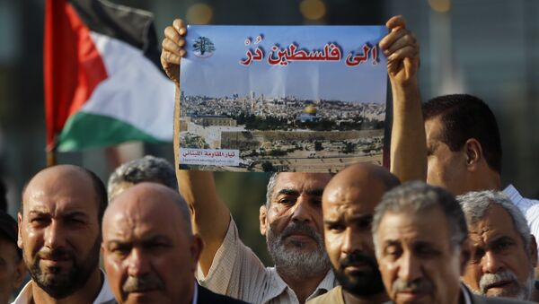 مظاهرات  لنصرة الأقصى في لبنان - سبوتنيك عربي