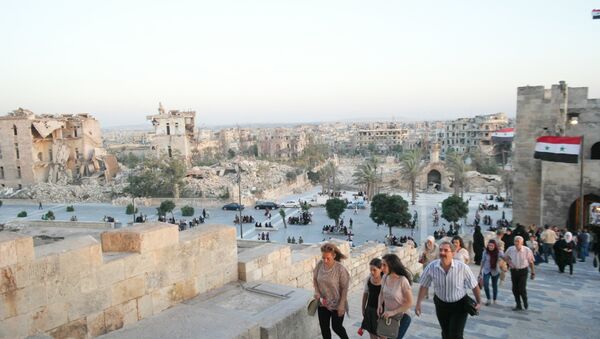 حلب تتحدى الظلام...وتغني للحب والسلام... - سبوتنيك عربي