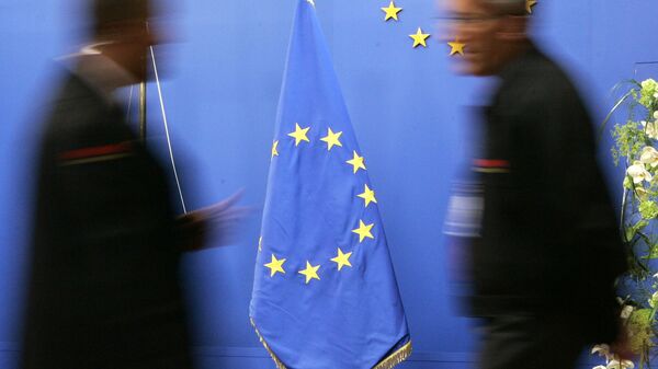 علم الاتحاد الأوروبي في بروسل - سبوتنيك عربي