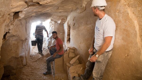 حفريات في بلدة قانا - سبوتنيك عربي