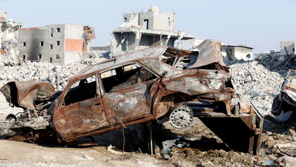 سيارات ومنازل مدمرة في العوامية - سبوتنيك عربي
