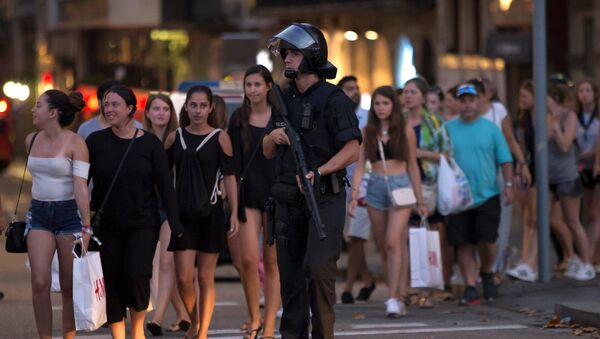 الشرطة في موقع هجوم برشلونة - سبوتنيك عربي