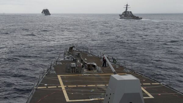 سفن حربية أمريكية في بحر الصين الجنوبي - سبوتنيك عربي