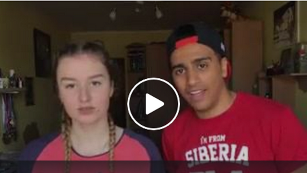 فيديو لشاب مصري وزوجته الروسية الشابة وهي تحاول أن تتعلم اللغة العربية - سبوتنيك عربي
