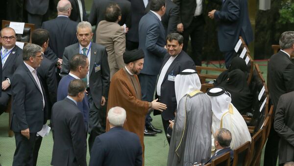 عمار الحكيم في مراسم تنصيب الرئيس الإيراني حسن روحاني - سبوتنيك عربي