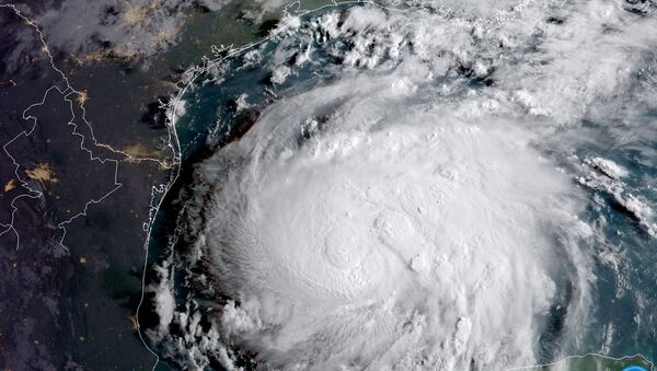صورة بالقمر الصناعي للإعصار هارفي - سبوتنيك عربي