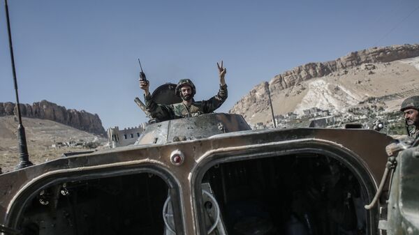 إحدى مدرعات الجيش السوري - سبوتنيك عربي