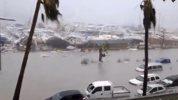 إعصار إيرما على جزيرة سان مارتن، 6  سبتمبر/ أيلول 2017 - سبوتنيك عربي