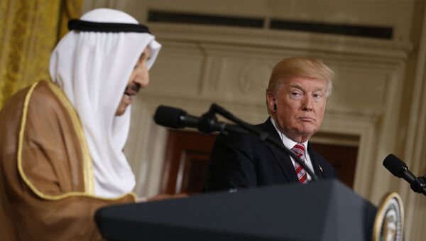 الرئيس الأمريكي دونالد ترامب وأمير الكويت - سبوتنيك عربي