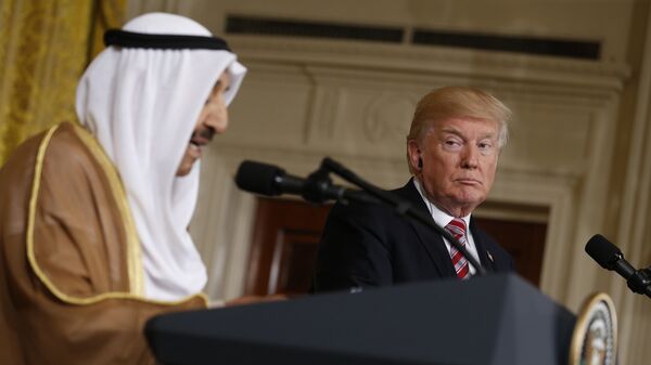 الرئيس الأمريكي دونالد ترامب وأمير الكويت - سبوتنيك عربي