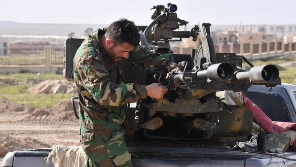 أحد مدافع الجيش السوري - سبوتنيك عربي