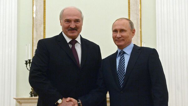 رئيس بيلاروسيا لوكاشينكو والرئيس الروسي فلاديمير بوتين - سبوتنيك عربي