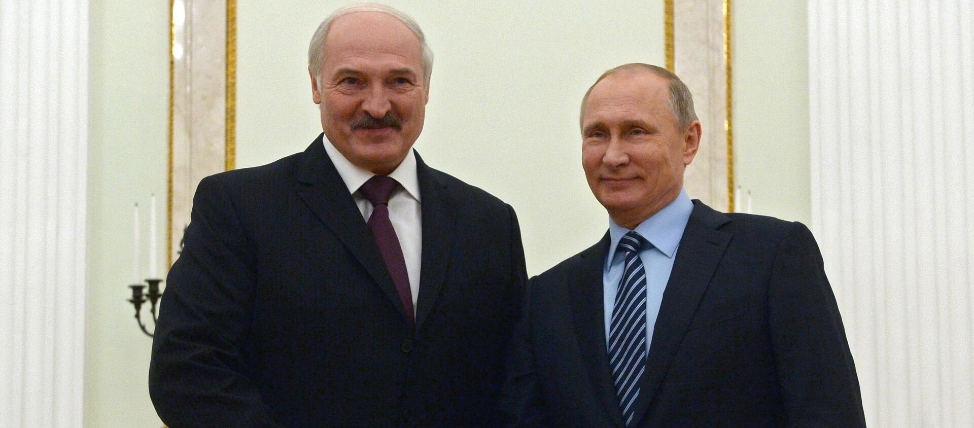 رئيس بيلاروسيا لوكاشينكو والرئيس الروسي فلاديمير بوتين - سبوتنيك عربي, 1920, 16.04.2021