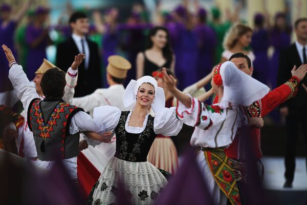 حفل افتتاح يوم مدينة موسكو في الساحة الحمراء، موسكو، روسيا، في 9 سبتمبر/أيلول 2017. - سبوتنيك عربي
