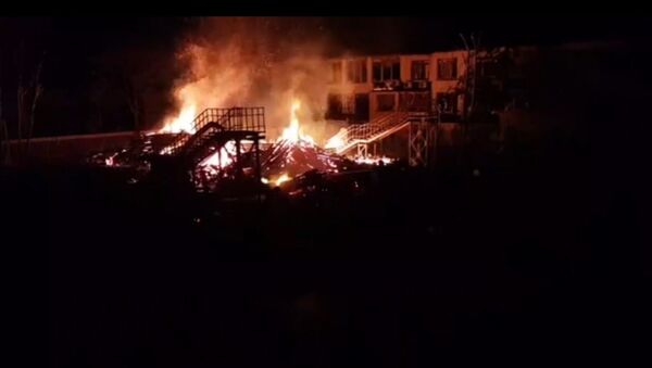 حريق  بأوكرانيا - سبوتنيك عربي