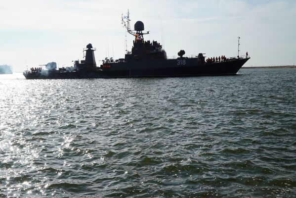 مناورات الغرب-2017 بين روسيا وبيلاروسيا - سفينة مضادة للغواصات أليكسين - سبوتنيك عربي