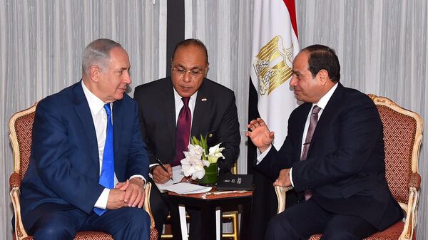 الرئيس المصري السيسي ورئيس الوزراء الإسرائيلي نتنياهو - سبوتنيك عربي