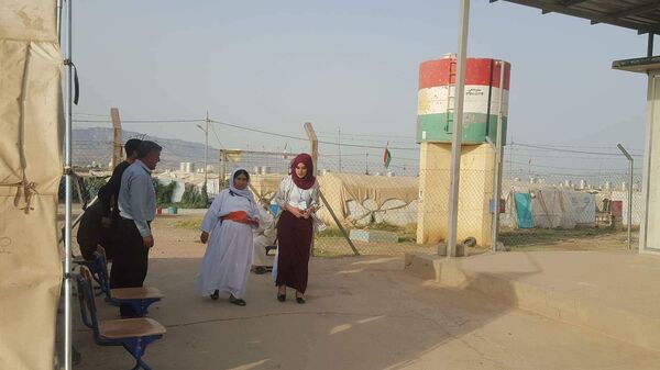 استفتاء إقليم كردستان في مخيم جم مشكو - سبوتنيك عربي
