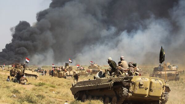 معركة تحرير الحويجة، القوات العراقية، الجيش العراقي، العراق 4 أكتوبر/ تشرين الأول 2017 - سبوتنيك عربي