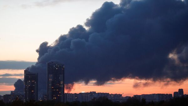حريق موسكو - سبوتنيك عربي