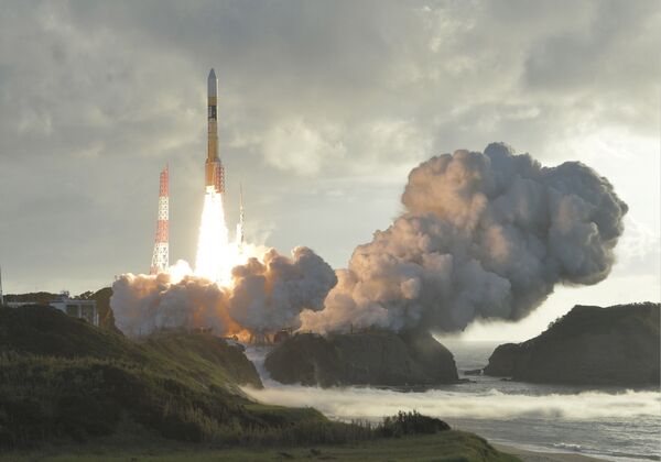 إطلاق صاروخ حامل للقمر الصناعي  H-2A، اليابان 10 أكتوبر/ تشرين الأول 2017 - سبوتنيك عربي