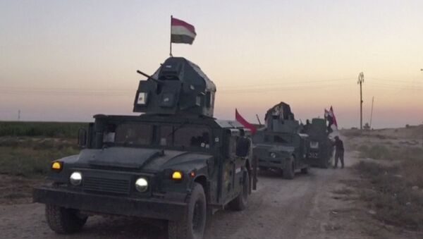 القوات العراقية تتجه نحو كركوك، العراق 16 أكتوبر/ تشرين الأول 2017 - سبوتنيك عربي