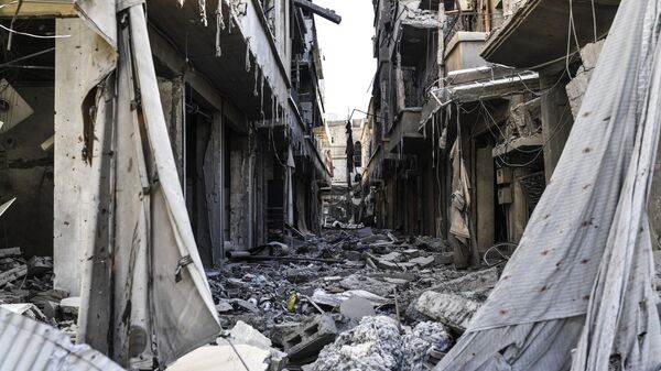 مدينة الرقة بعد تحريرها، سوريا 20 أكتوبر/ تشرين الأول 2017 - سبوتنيك عربي