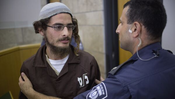 رئيس المجموعة اليهودية المتطرفة مئير اتينجر يظهر في المحكمة في الناصرة - سبوتنيك عربي