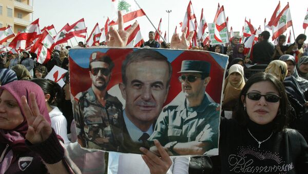 مظاهرة داعمة لسوريا في لبنان - سبوتنيك عربي