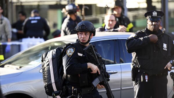 هجوم مانهاتن، نيويورك، الولايات المتحدة الأمريكية 31 أكتوبر/ تشرين الأول 2017 - سبوتنيك عربي