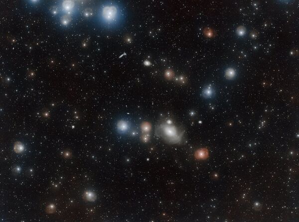 المجرة NGC 1316 - عدد لا يحصى من المجرات التي تبدو وكأنها خزف على قماش أسود - سبوتنيك عربي