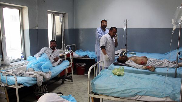  جرحى ومصابون إثر إنفجار في جاريكار في مستشفى كابول، أفغانستان - سبوتنيك عربي