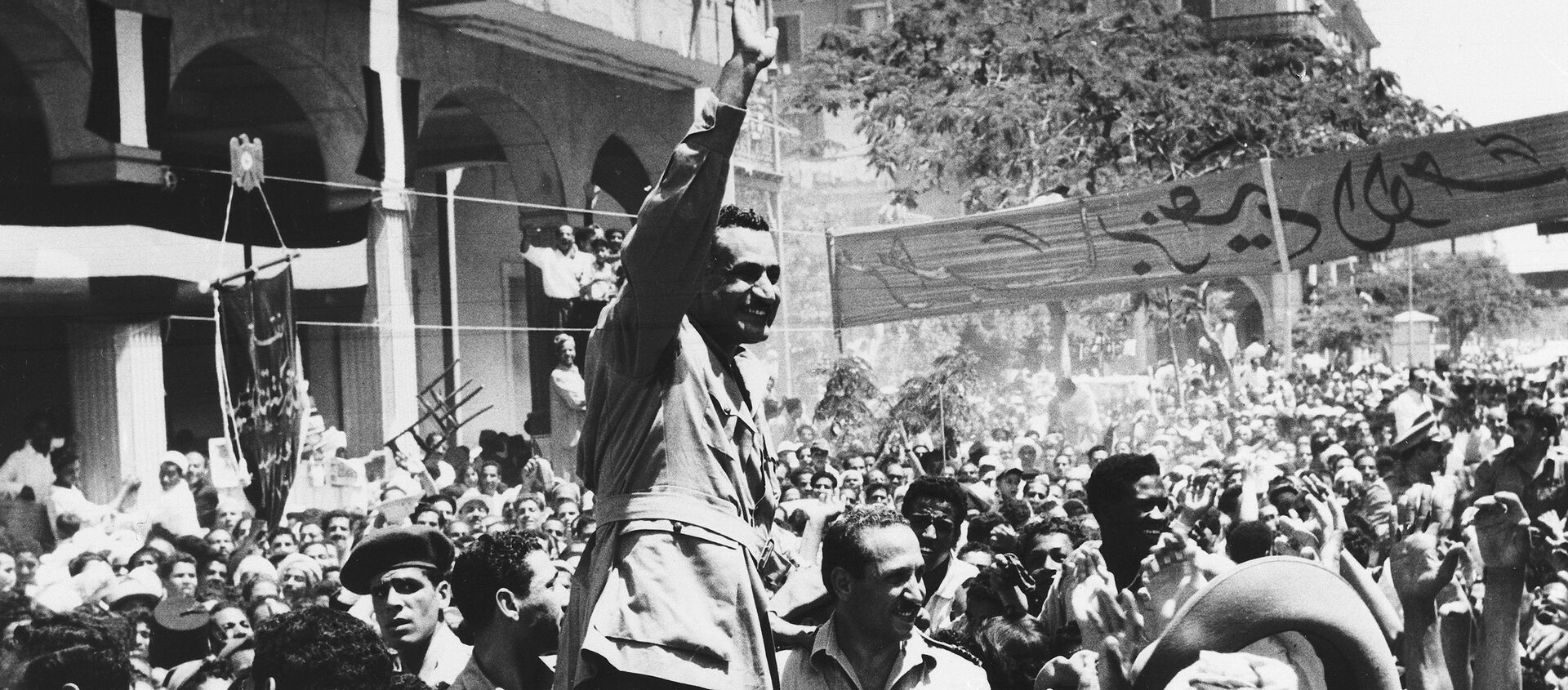 جمال عبد الناصر في مدينة بورسعيد عقب العدوان الثلاثي عام 1956 - سبوتنيك عربي, 1920, 06.05.2018