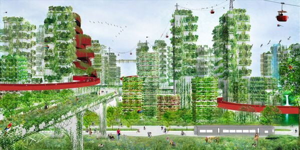 مشروع آخر لمدن المستقبل -  مدينة تقدم فرصة للعيش في غابة، والتي يجب أولا أن يتم بناؤها. - سبوتنيك عربي