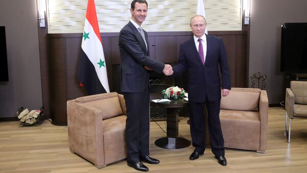 الرئيس الروسي فلاديمير بوتين و الرئيس السوري بشار الأسد - سبوتنيك عربي