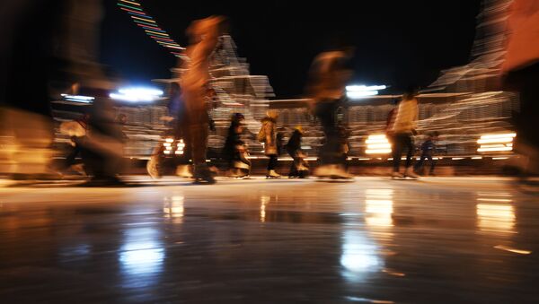 افتتاح موسم التزلج على الجليد على الساحة الحمراء في موسكو - سبوتنيك عربي