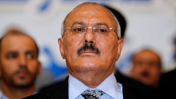 الرئيس السابق علي عبدالله صالح في صنعاء، اليمن 3 سبتمبر / أيلول 2012 - سبوتنيك عربي