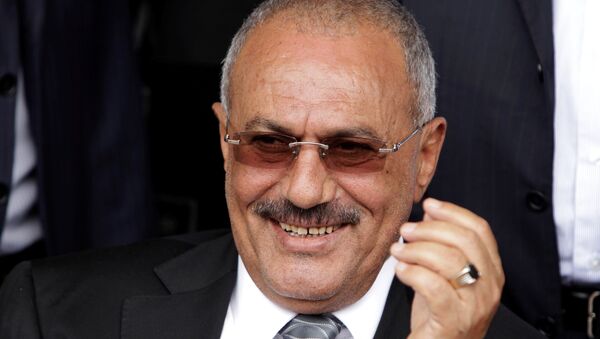 الرئيس السابق علي عبدالله صالح في صنعاء، اليمن 22  أبريل/ نيسان 2012 - سبوتنيك عربي
