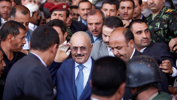 الرئيس السابق علي عبدالله صالح في صنعاء، اليمن 27 فبراير / شباط 2013 - سبوتنيك عربي