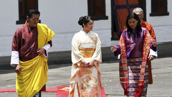 الملكة جيتسون بيما، زوجة الملك جيمغه خيشار نمجيل وأنغشاك، ملك بوتان - سبوتنيك عربي