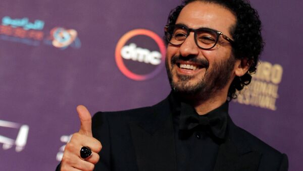 الممثل المصري أحمد حلمي، خلال مهرجان القاهرة السينمائي الـ 39، مصر 21 نوفمبر/ كانون الأول 2017 - سبوتنيك عربي