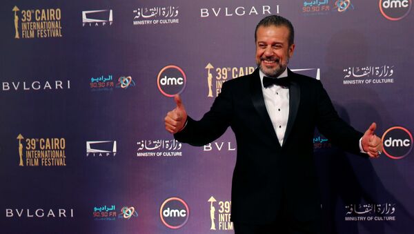  الممثل المصري شريف منير خلال مهرجان القاهرة السينمائي الـ 39، مصر 21 نوفمبر/ كانون الأول 2017 - سبوتنيك عربي