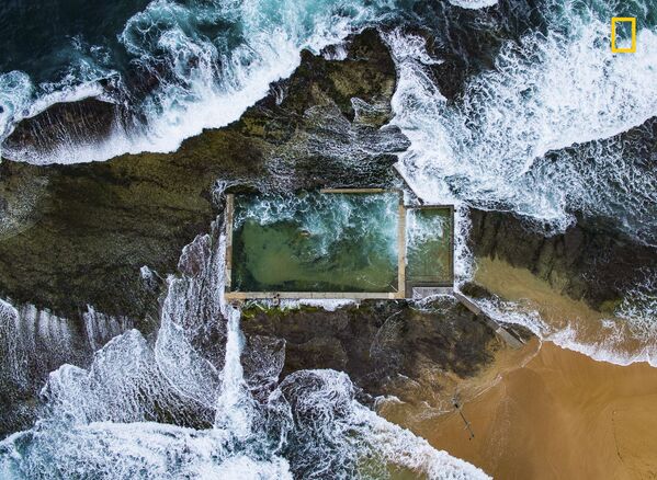 مسابقة ناشيونال جيوغرافيك للطبيعة لعام 2017 - المصور تود كينيدي، صورة لبركة صخرية في سيدني، أستراليا - سبوتنيك عربي