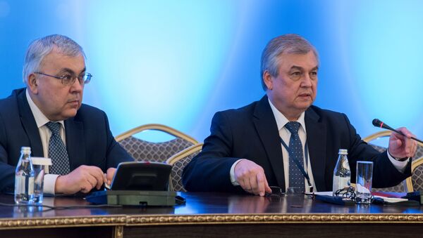 مبعوث الرئيس الروسي، رئيس الوفد الروسي إلى محادثات أستانا الدولية الخاصة بالأزمة السورية، الكسندر لافرينتيف - سبوتنيك عربي