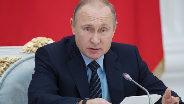 الرئيس الروسي فلاديمير بوتين، 21 ديسمبر/ كانون الأول 2017 - سبوتنيك عربي