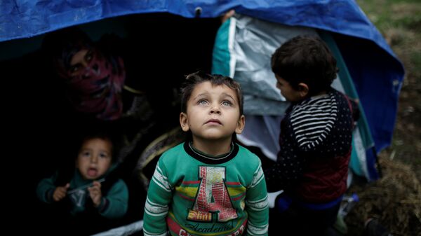 مخيم لاجئين سوريين - سبوتنيك عربي