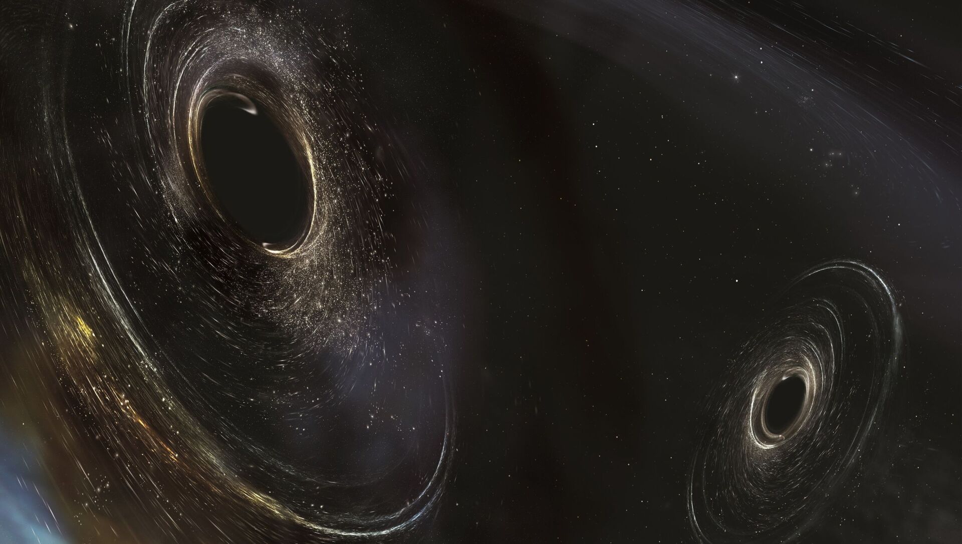 صورة فنية توضيحية للثقب السوداء التي تقع على بعد 3 مليار سنة ضوئية عن كوكب الأرض - سبوتنيك عربي, 1920, 07.03.2021