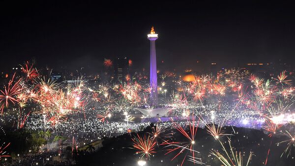 احتفالات رأس السنة 2018 في إندونيسيا - سبوتنيك عربي