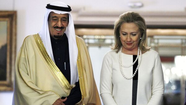 هيلاري كلينتون مع الملك سلمان - سبوتنيك عربي