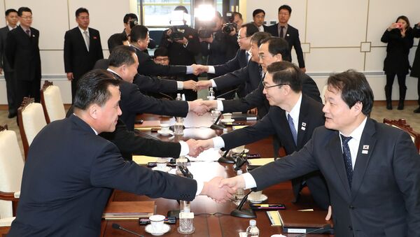 المحادثات بين كوريا الجنوبية والشمالية، 9يناير/كانون الثاني 2018 - سبوتنيك عربي